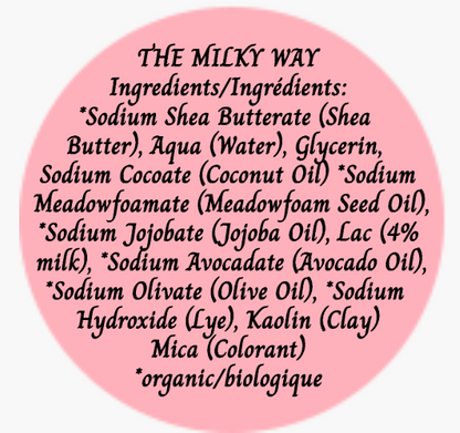 THE MILKY WAY™ | Organic Shea & Farm Fresh Milk Face & Body Bar 95 G (ROUND)